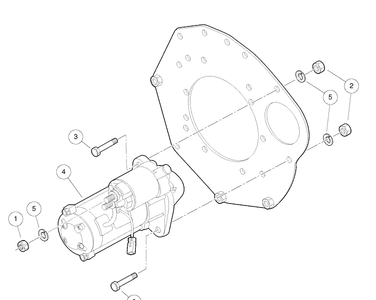 Starter Diagram and Parts List for HUV4421GXP 2009 Husqvarna Lawn Tractor
