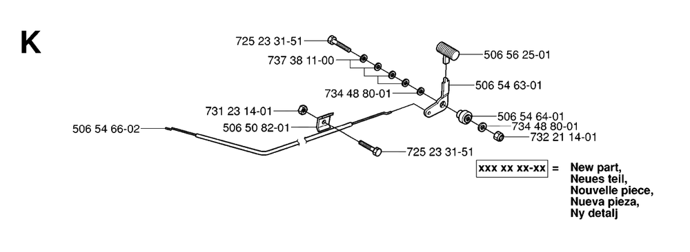 Controls 2 Diagram and Parts List for R16 (953521401)(2006-01) Husqvarna Lawn Tractor