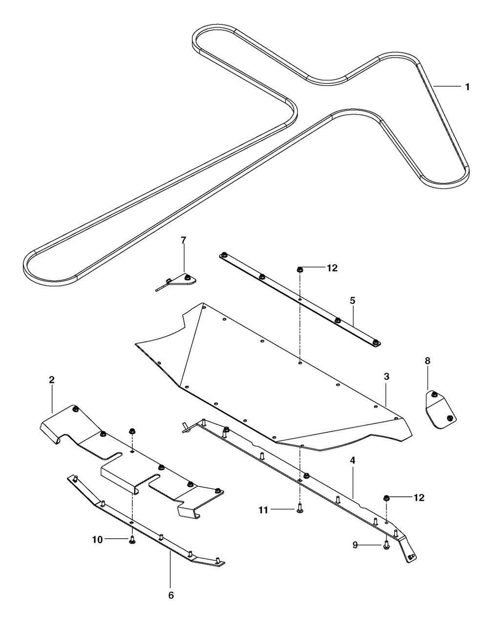 Drive Diagram and Parts List for PZ29D 2011 Husqvarna Lawn Tractor