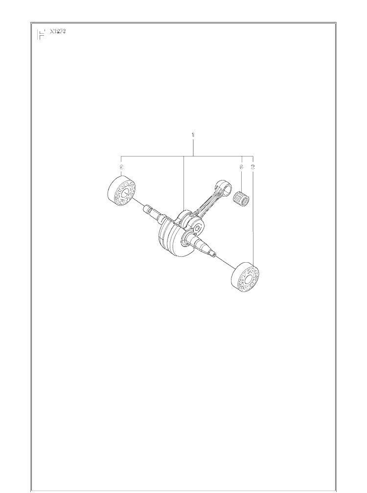 Crankshaft Diagram and Parts List for K1270 (K1270 Rail)(2016-07) Husqvarna Table Saw Accessories