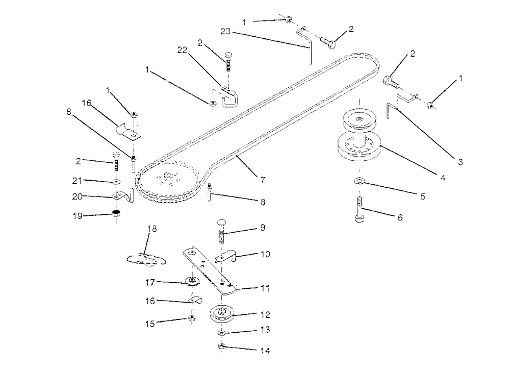 Ground Drive Diagram and Parts List for LT92012 (954000251-A)(1993-01) Husqvarna Lawn Tractor