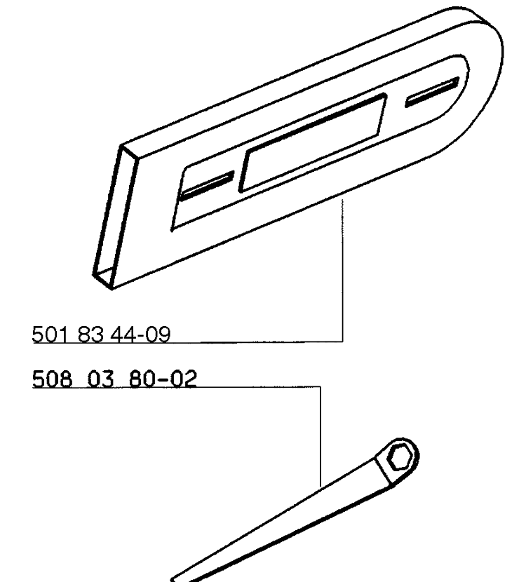 Accessories Diagram and Parts List for ELECTRIC16 1999-04 Husqvarna Chainsaw