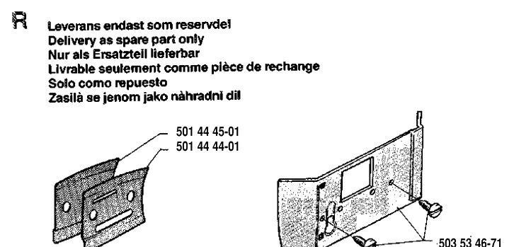Accessories Diagram and Parts List for 268 19910500001-19933600000 Husqvarna Chainsaw