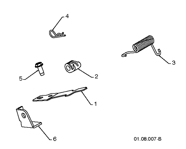 Handle 6 Diagram and Parts List for 14527E (96193007500)(2011-06) Husqvarna Snow Blower
