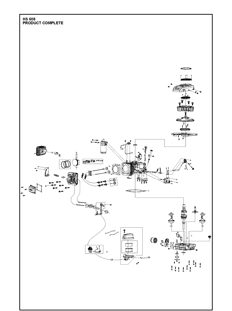 Product Complete Diagram and Parts List for 593230101 2021-01 Husqvarna Engine