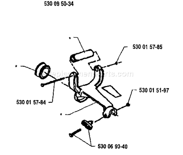 Carburetor & Air Filter Diagram and Parts List for 23LCN 1991-04 Husqvarna Trimmer