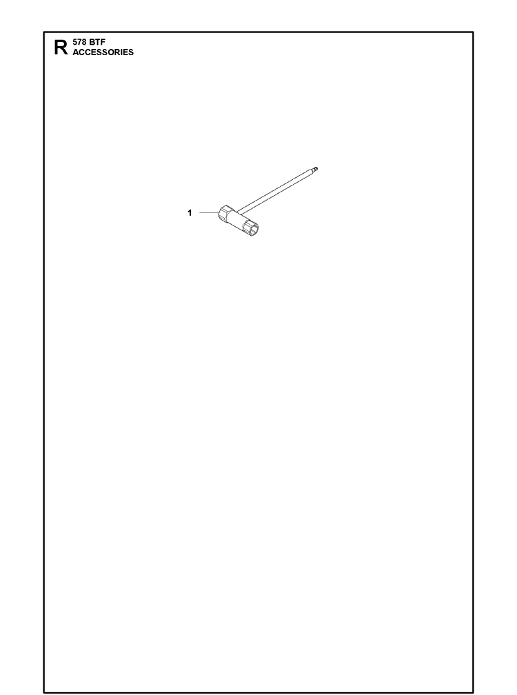 Accessories Diagram and Parts List for 578BTF 20143600001-20183500000 Husqvarna Leaf Blower / Vacuum