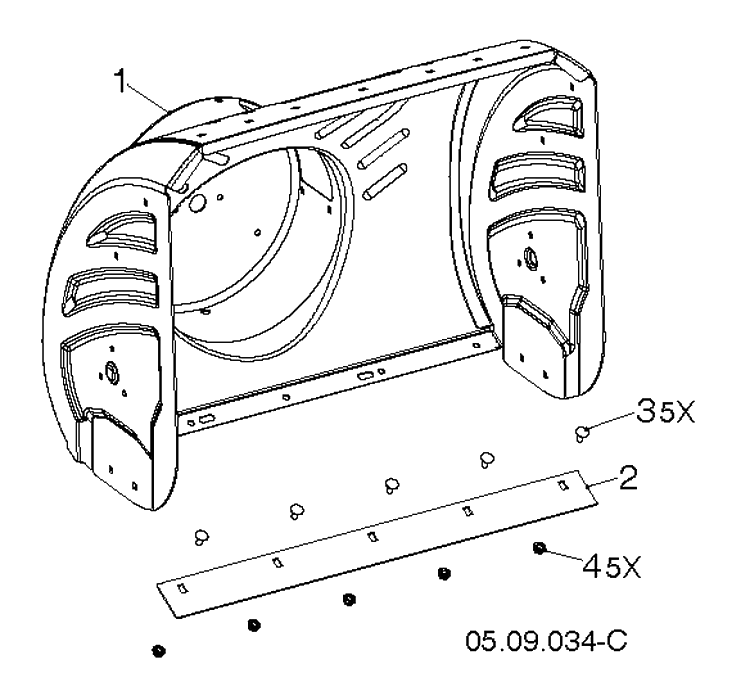 Auger Housing And Impeller Diagram and Parts List for ST327 (97046940100)(2020-05) Husqvarna Snow Blower