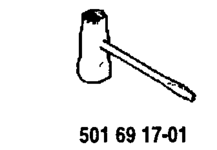 Accessories Diagram and Parts List for 61 1993-09 Husqvarna Chainsaw