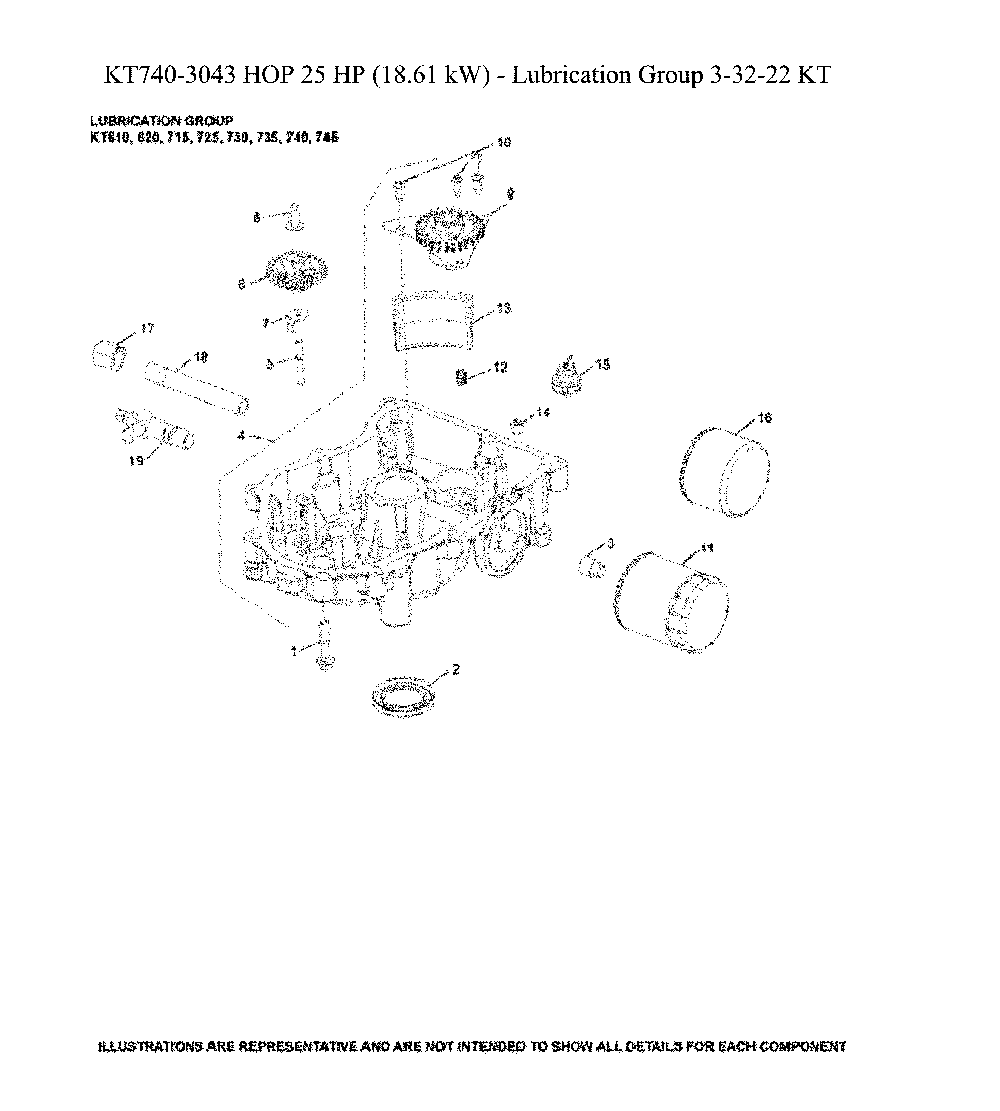 Lubrication Diagram and Parts List for 96043028100  Husqvarna Lawn Tractor