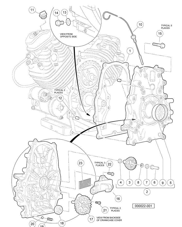 Oil Circulation Diagram and Parts List for HUV4420G 2006-11 Husqvarna Lawn Tractor
