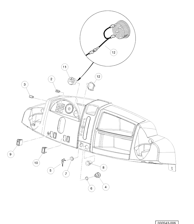 Electrical Components Gas Diagram and Parts List for HUV4421GXP 2006-11 Husqvarna Lawn Tractor