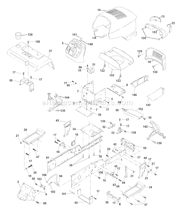 Page A Diagram and Parts List for GTH2550B (954567109) (2001-02) Husqvarna Lawn Tractor