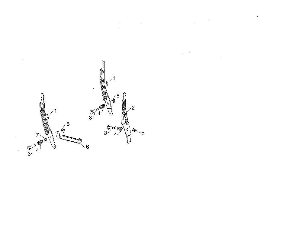 Control lever speed/deflector Diagram and Parts List for ST227P-96193009702  Husqvarna Snow Blower