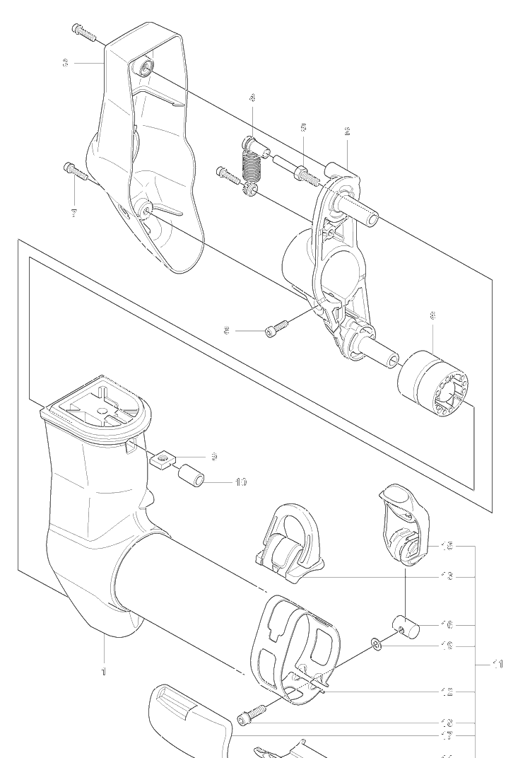 Handle Bar Support / Avs / 355f / 355f Xt Diagram and Parts List for 355 2007-07 Husqvarna Brush Cutter