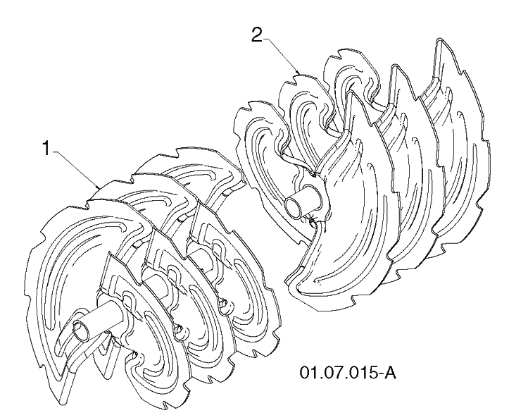 Auger Housing And Impeller 2 Diagram and Parts List for ST268EP (96191003806)(2012-09) Husqvarna Snow Blower