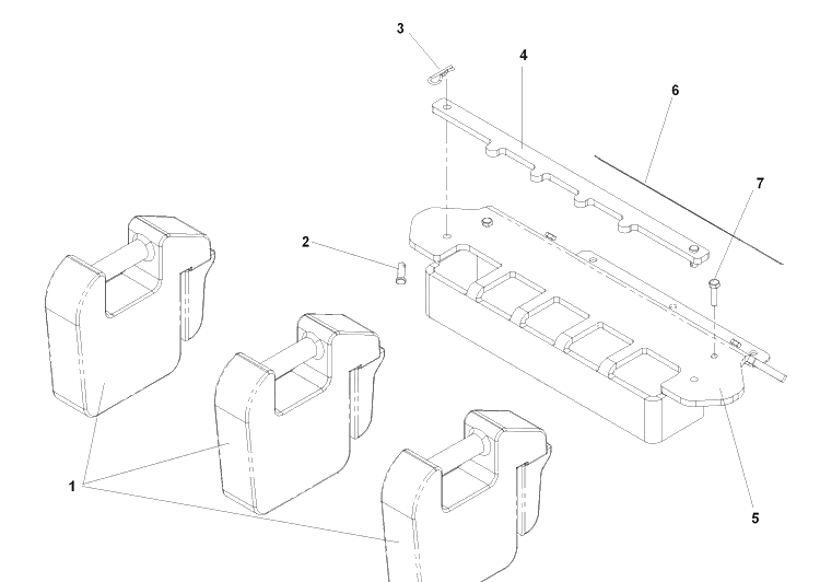 Weight Kit Diagram and Parts List for IZ5225TXPKOA (968999307)(2007-04) Husqvarna Lawn Mower