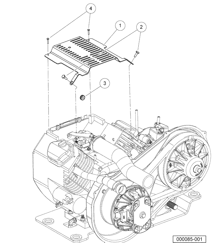Governor Cover - Gasoline Vehicles Diagram and Parts List for HUV4420G 2006-11 Husqvarna Lawn Tractor