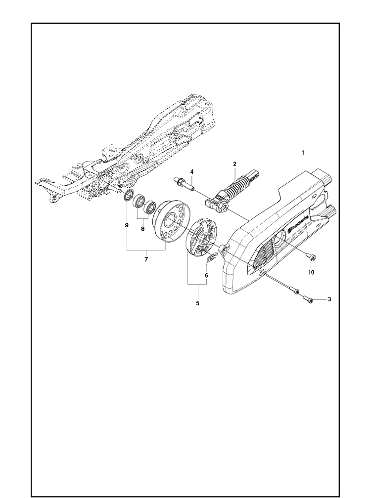 Clutch Diagram and Parts List for K970 2016-07 Husqvarna Lawn Tractor Accessories
