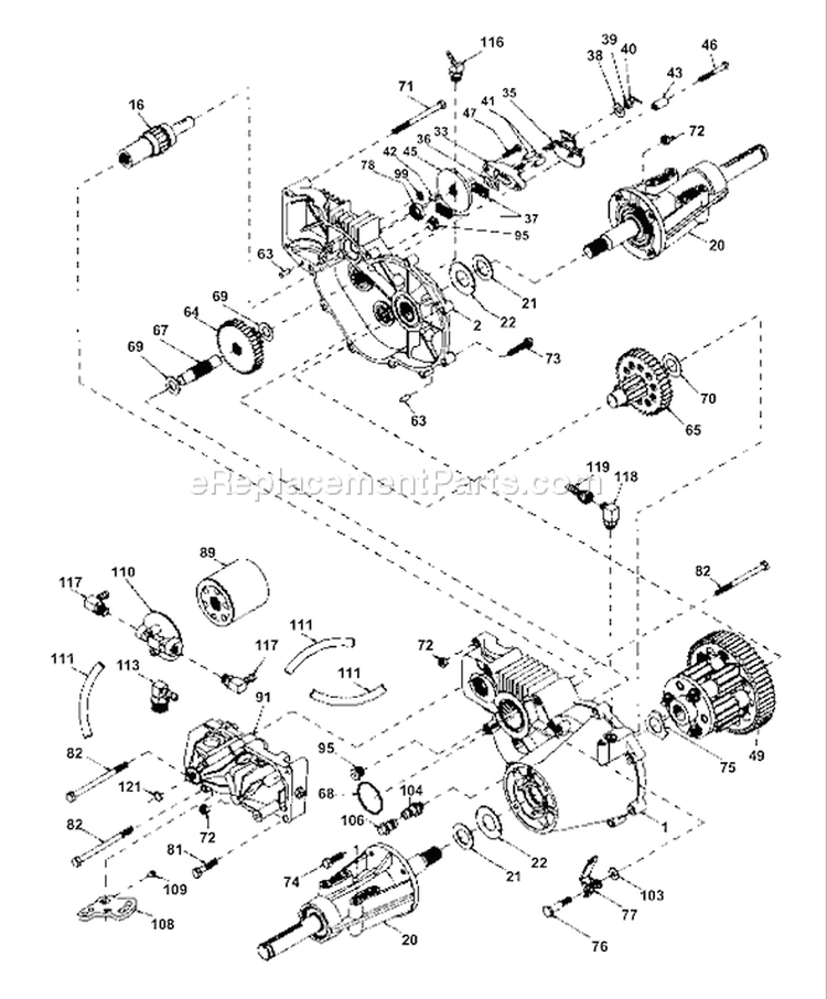 Page J Diagram and Parts List for 200 GTH  954001122A -1994-07 Husqvarna Lawn Tractor