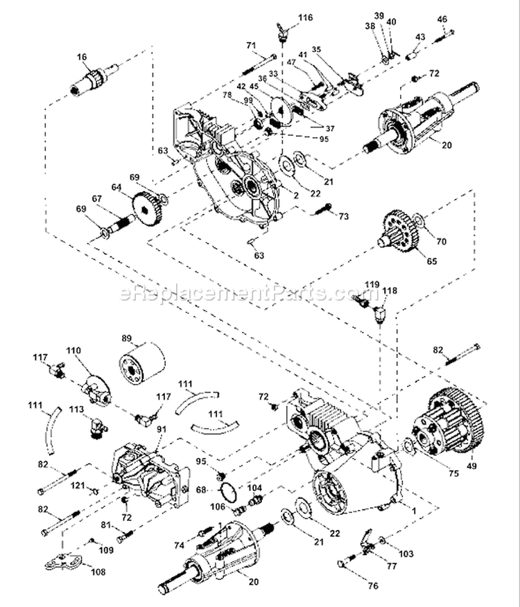 Page J Diagram and Parts List for 200 GTH  954001122VA -954001992 -1995-03 Husqvarna Lawn Tractor