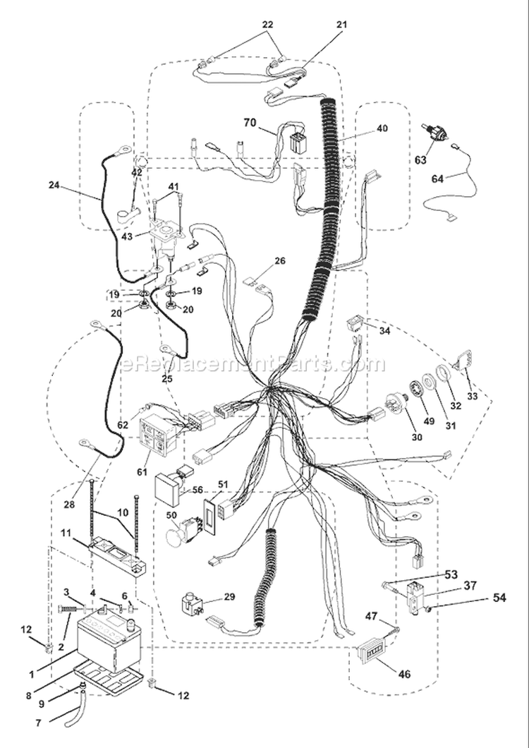 Page C Diagram and Parts List for 200 GTH  954001122VA -954001992 -1995-03 Husqvarna Lawn Tractor