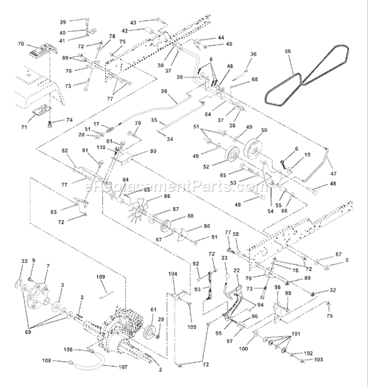 Page E Diagram and Parts List for 200 GTH  954001122VA -954001992 -1995-03 Husqvarna Lawn Tractor