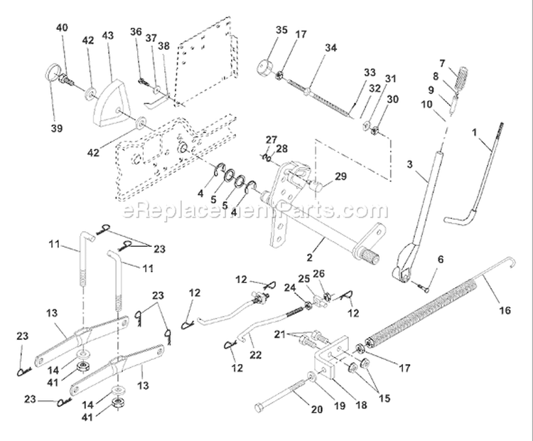 Page F Diagram and Parts List for 200 GTH  954001122VA -954001992 -1995-03 Husqvarna Lawn Tractor