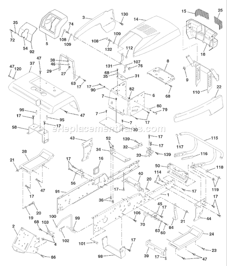 Page A Diagram and Parts List for 200 GTH  954140046B -1998-07 Husqvarna Lawn Tractor