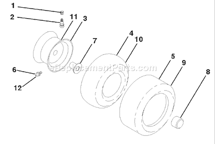 Page K Diagram and Parts List for 200 GTH  954140046B -1998-07 Husqvarna Lawn Tractor