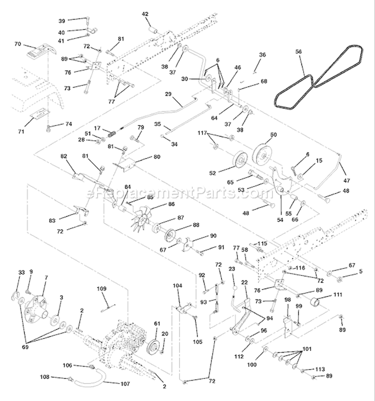 Page E Diagram and Parts List for 200 GTH  954140046B -1998-07 Husqvarna Lawn Tractor