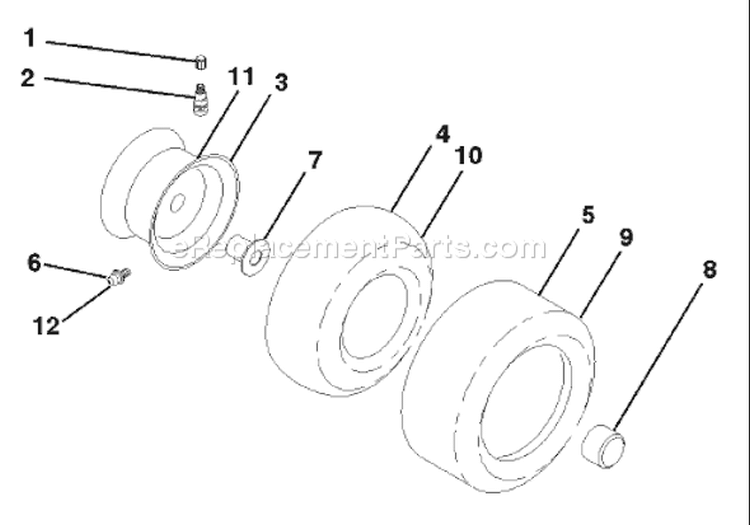 Page K Diagram and Parts List for 200 GTH  954140046C -1999-04 Husqvarna Lawn Tractor