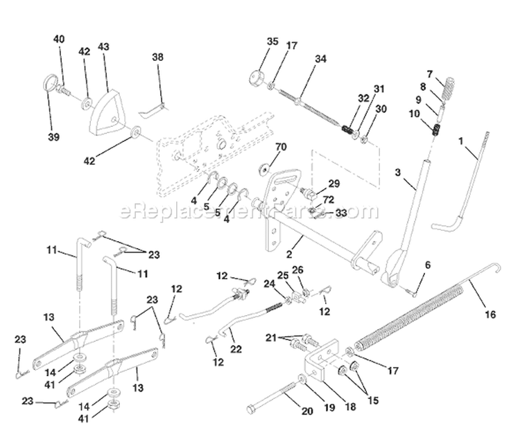 Page F Diagram and Parts List for 200 GTH  954140046C -1999-04 Husqvarna Lawn Tractor