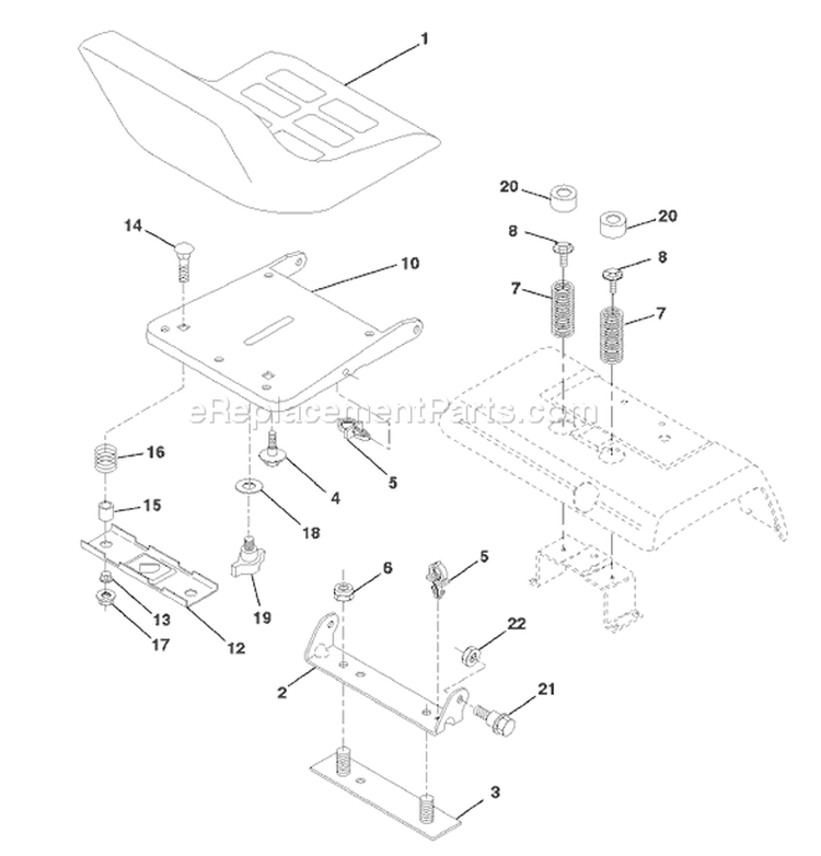 Page H Diagram and Parts List for 200 GTH  954140046C -1999-04 Husqvarna Lawn Tractor