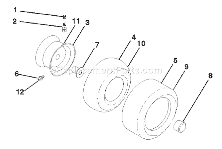 Page J Diagram and Parts List for 200 GTH  954140046D -1999-05 Husqvarna Lawn Tractor