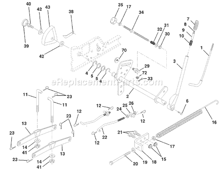 Page F Diagram and Parts List for 200 GTH  954140046D -1999-05 Husqvarna Lawn Tractor