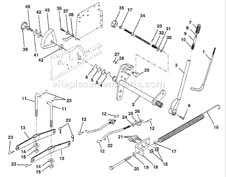 Page F Diagram and Parts List for 200 GTH  HN20VH50A -954000972 -1994-03 Husqvarna Lawn Tractor