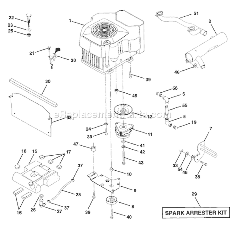 Page D Diagram and Parts List for 220 GTH  1997-12 Husqvarna Lawn Tractor
