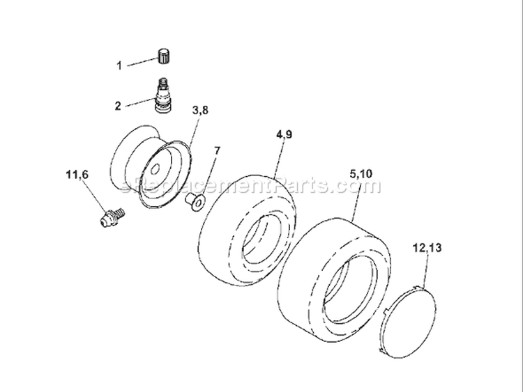 Page L Diagram and Parts List for 220 GTH  9540020022A -1995-05 Husqvarna Lawn Tractor