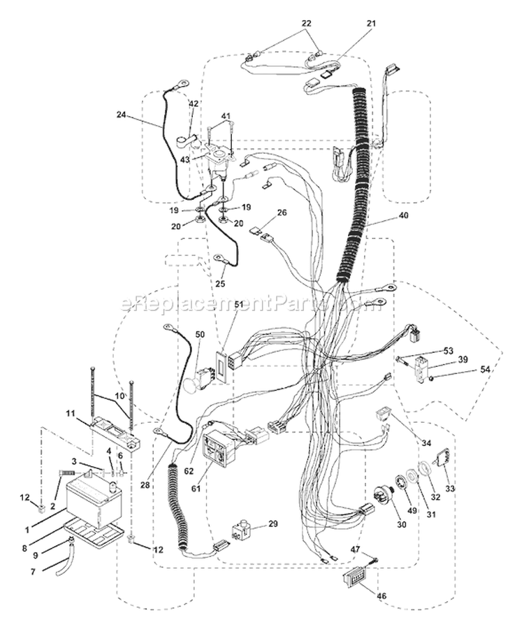 Page C Diagram and Parts List for 220 GTH  9540020022A -1995-05 Husqvarna Lawn Tractor