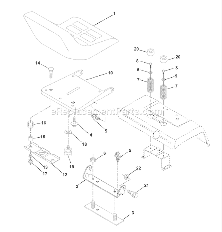 Page H Diagram and Parts List for 220 GTH  9540020022A -1995-05 Husqvarna Lawn Tractor