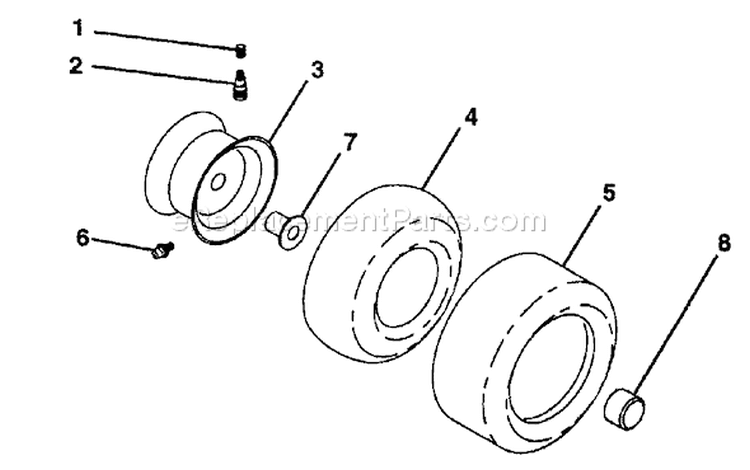 Page L Diagram and Parts List for 220 GTH  954140012B -1996-11 Husqvarna Lawn Tractor