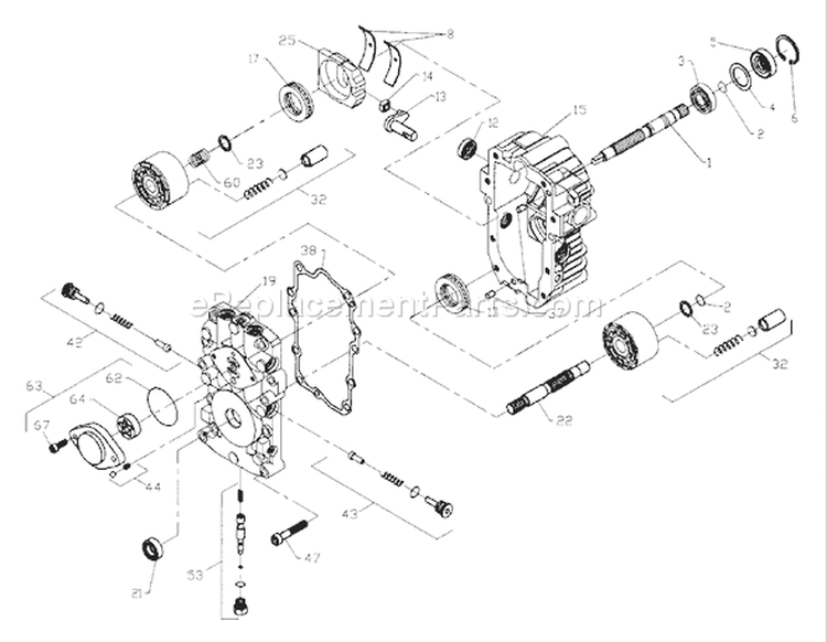 Page K Diagram and Parts List for 220 GTH  954140012C -1998-02 Husqvarna Lawn Tractor