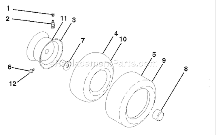 Page L Diagram and Parts List for 220 GTH  954140012C -1998-02 Husqvarna Lawn Tractor