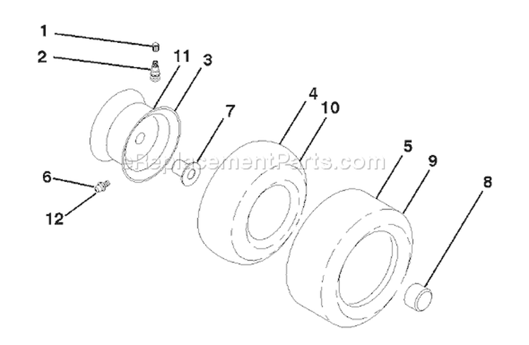 Page K Diagram and Parts List for 220 GTH  954140012D -1998-07 Husqvarna Lawn Tractor
