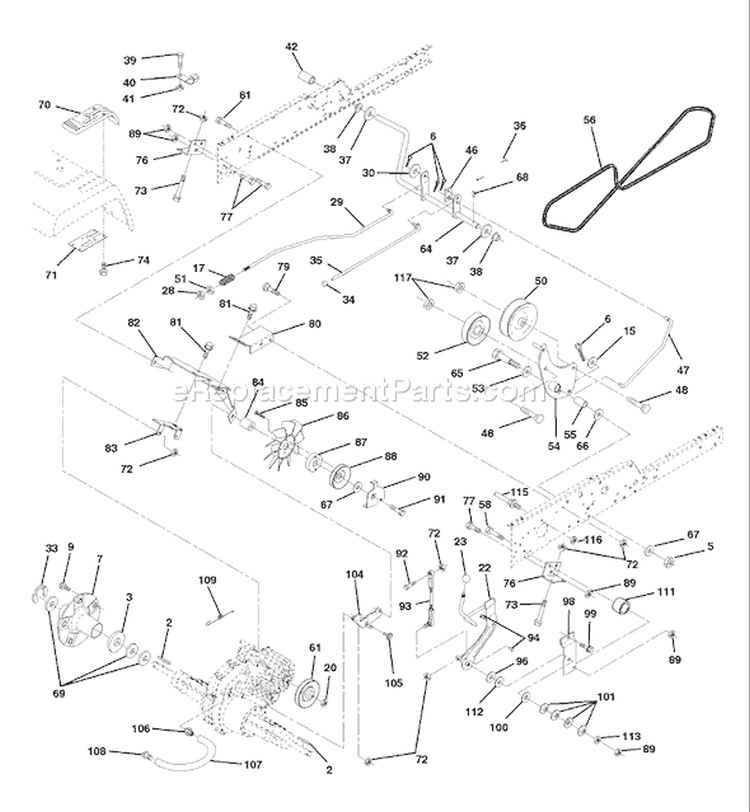 Page E Diagram and Parts List for 220 GTH  954140012D -1998-07 Husqvarna Lawn Tractor