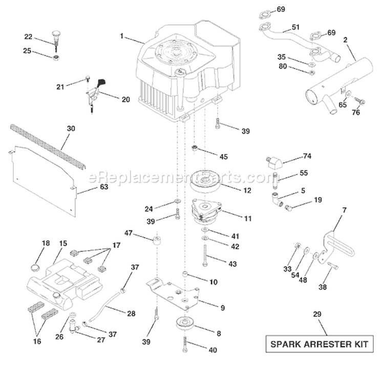 Page D Diagram and Parts List for 220 GTH  954140012F -1999-03 Husqvarna Lawn Tractor