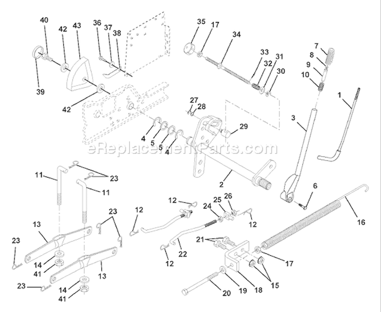 Page F Diagram and Parts List for 220 GTH  954830167A -1995-08 Husqvarna Lawn Tractor