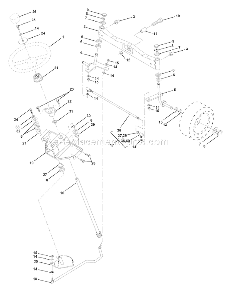 Page I Diagram and Parts List for 220 GTH  954830167B -1996-05 Husqvarna Lawn Tractor