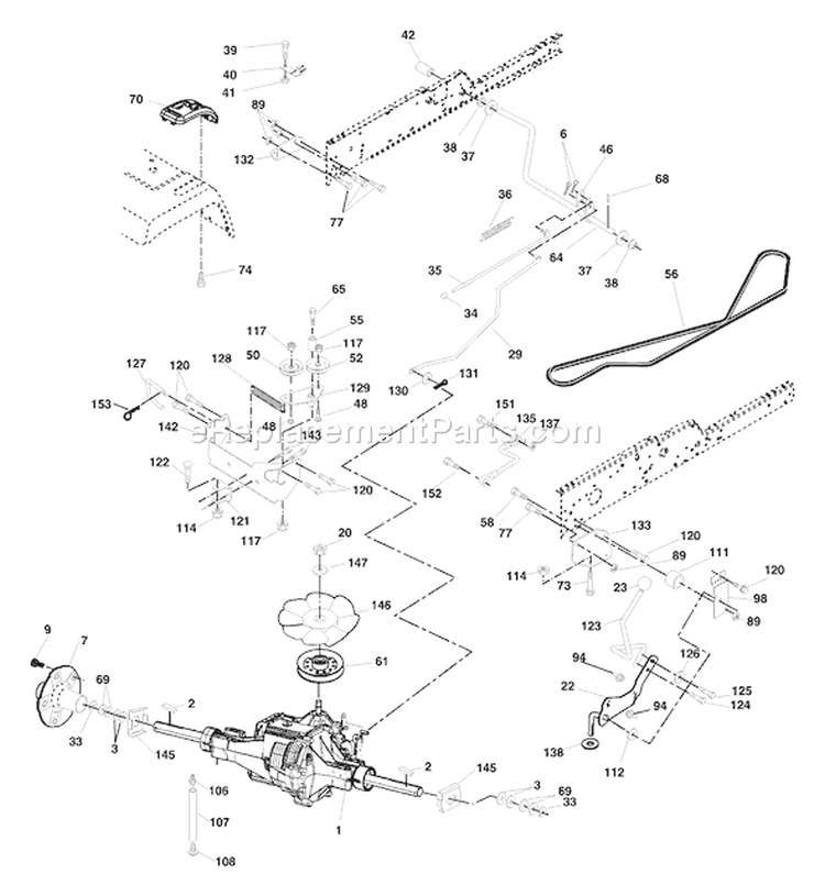 Page E Diagram and Parts List for 2248XPB GTH  954567888 -2002-10 Husqvarna Lawn Tractor